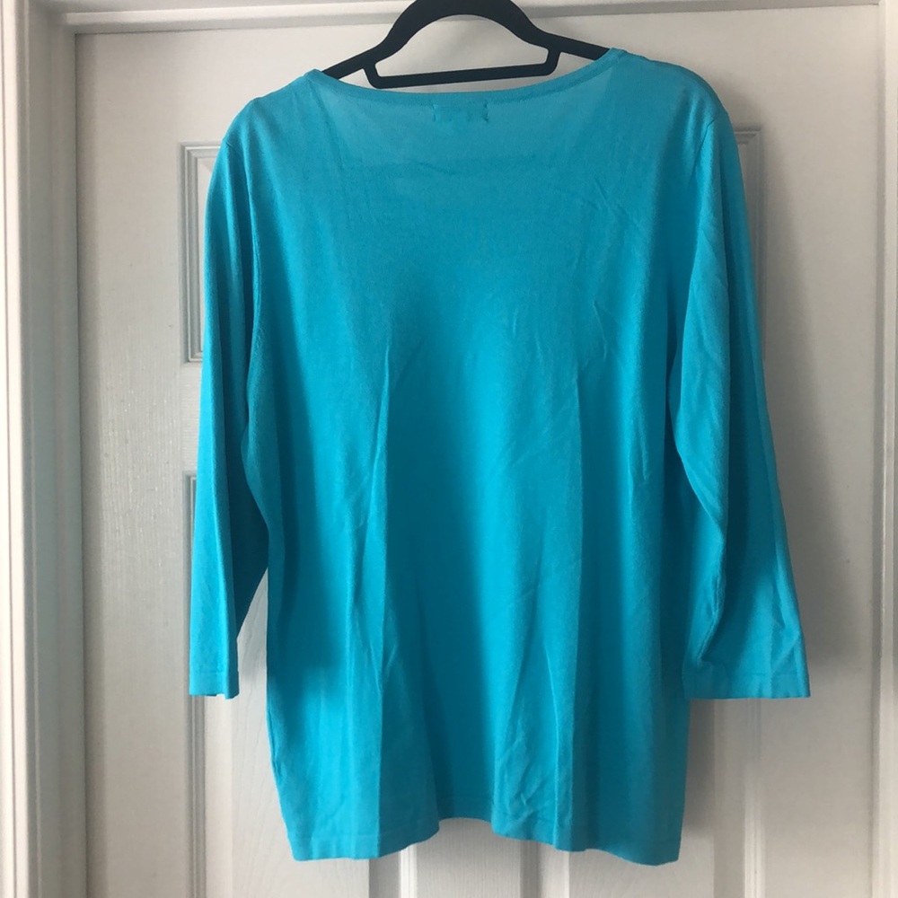 Joseph A. - XL Women's Top - Turquoise - Picture 2 of 8